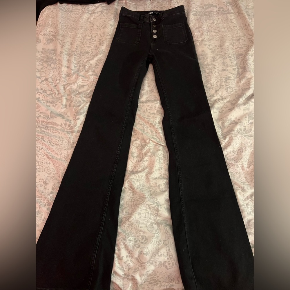 zara flare jeans